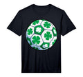 Soccer Ball Shamrock St Patricks T-Shirt - Fun Novelty Design for Adults - T-Shirt, Sweatshirt, Hoodie