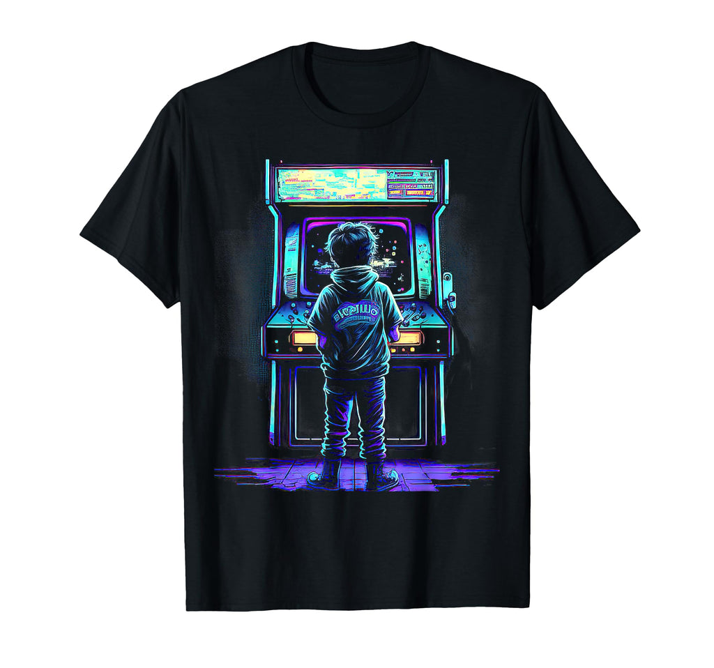 80S Video Game Arcade T-Shirt - Fun Novelty Design Unisex - T-Shirt, Sweatshirt, Hoodie