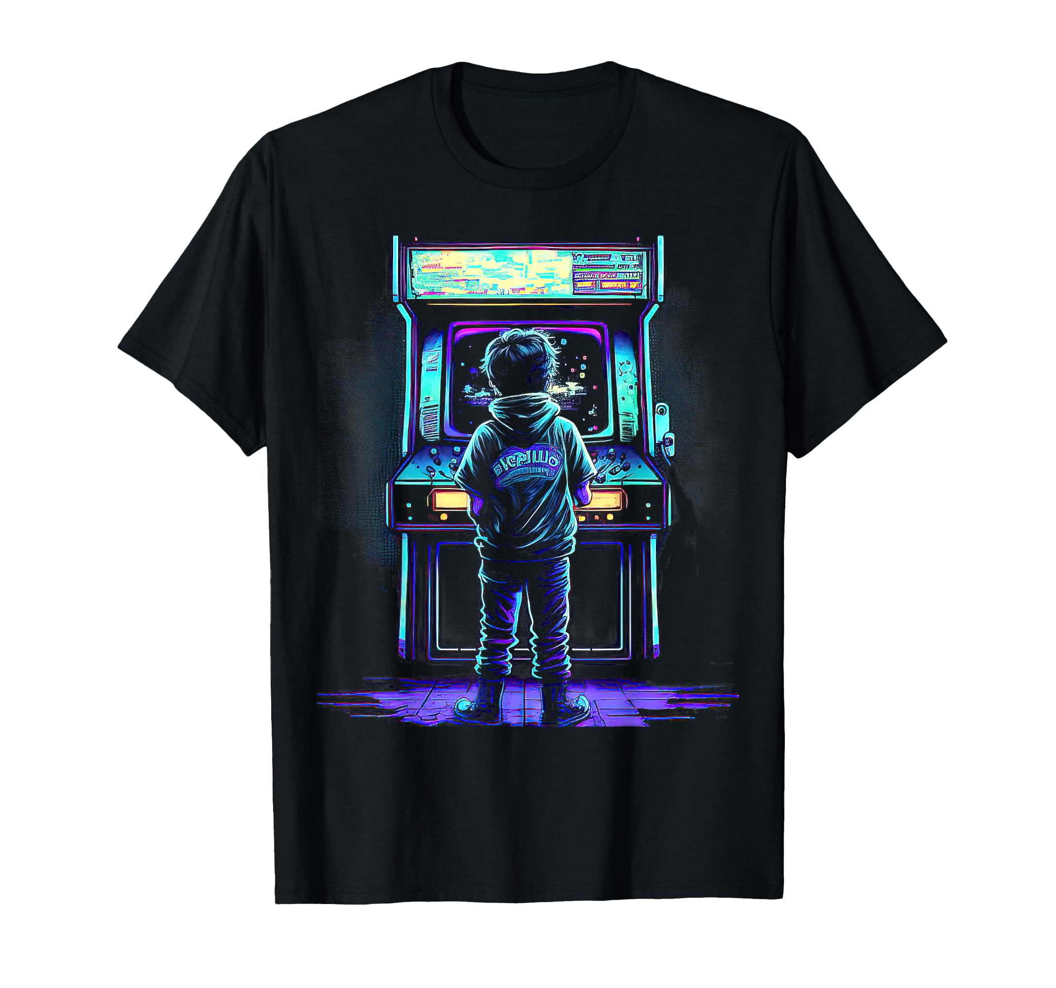 80S Video Game Arcade T-Shirt - Fun Novelty Design Unisex - T-Shirt, Sweatshirt, Hoodie