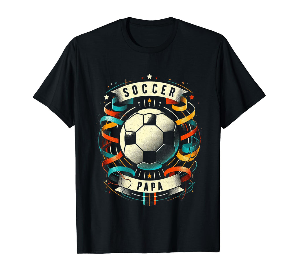 Soccer Papa Family Matching Dad Fathers T-Shirt - Unique Graphic Men Women - T-Shirt, Sweatshirt, Hoodie