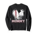 Ball Mommy Baseball Soccer Heart Mom Sweatshirt - Aesthetic Graphic Unisex - T-Shirt, Sweatshirt, Hoodie