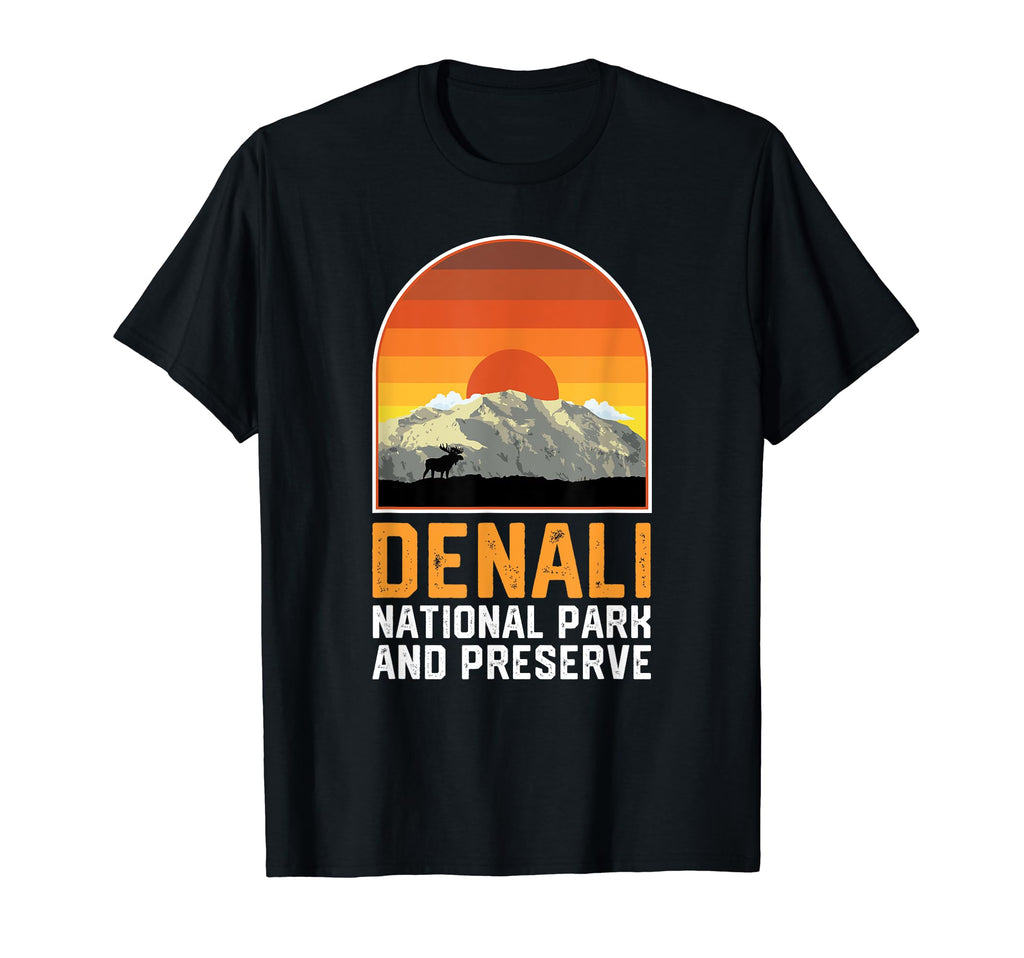 Denali National Park Sunset T-Shirt - Casual Everyday Wear for Adults - T-Shirt, Sweatshirt, Hoodie