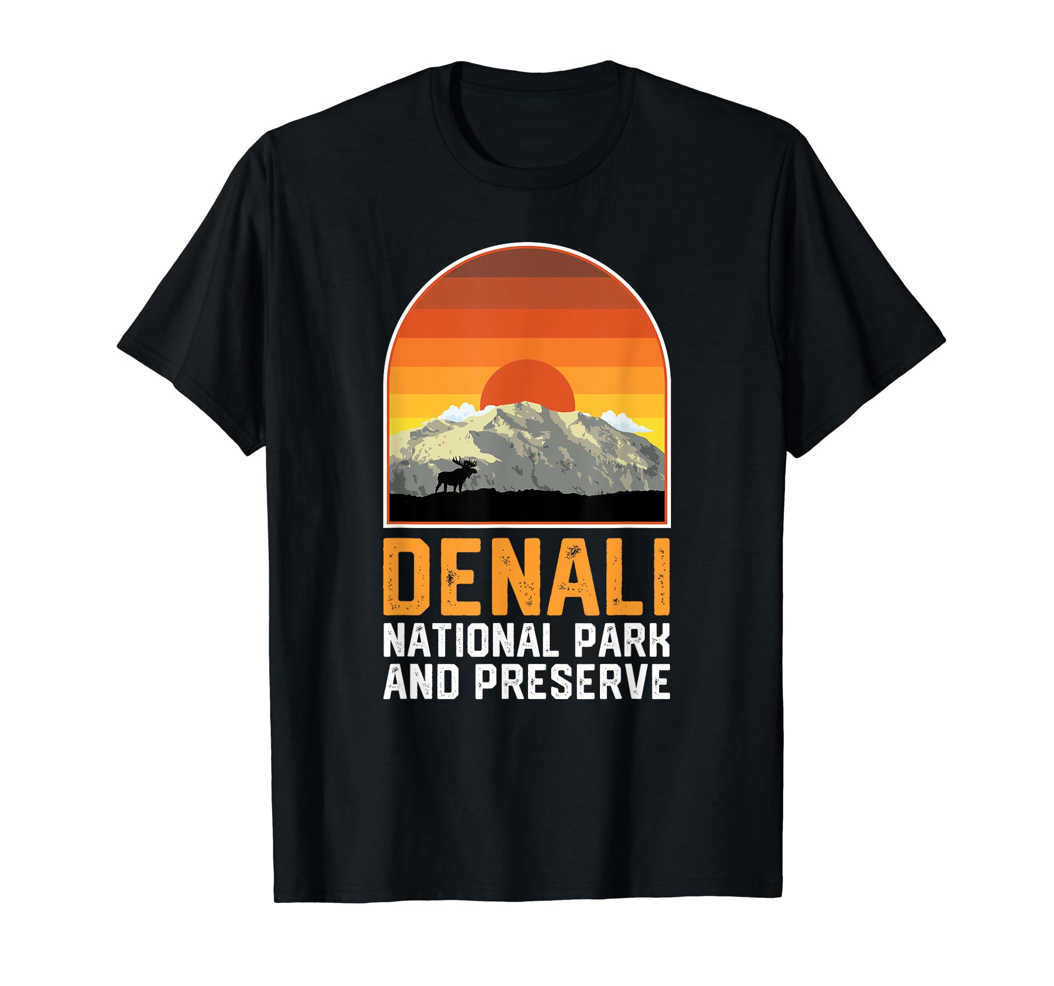 Denali National Park Sunset T-Shirt - Casual Everyday Wear for Adults - T-Shirt, Sweatshirt, Hoodie