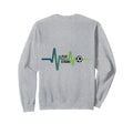 Heartbeat Soccer Life Sweatshirt - Minimalist Print Men Women - T-Shirt, Sweatshirt, Hoodie