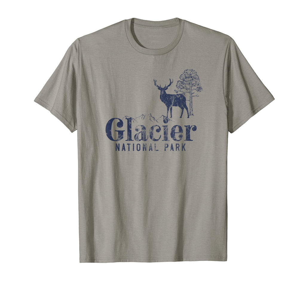 Glacier National Park Mountain T-Shirt - Fun Novelty Design for Adults - T-Shirt, Sweatshirt, Hoodie