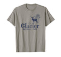 Glacier National Park Mountain T-Shirt - Fun Novelty Design for Adults - T-Shirt, Sweatshirt, Hoodie
