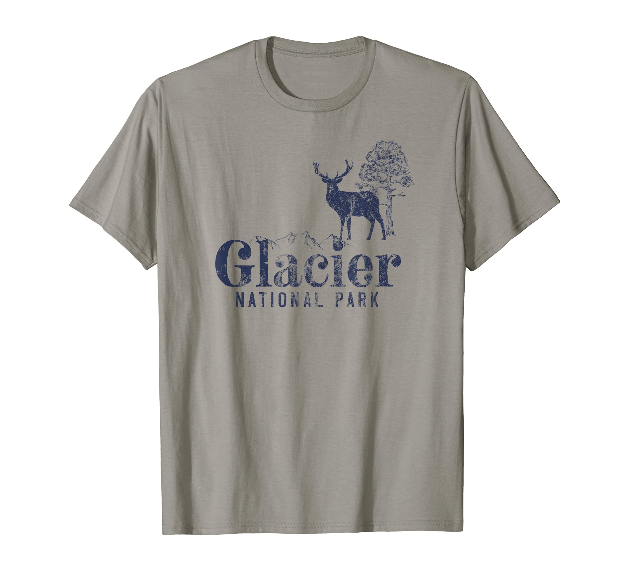 Glacier National Park Mountain T-Shirt - Fun Novelty Design for Adults - T-Shirt, Sweatshirt, Hoodie