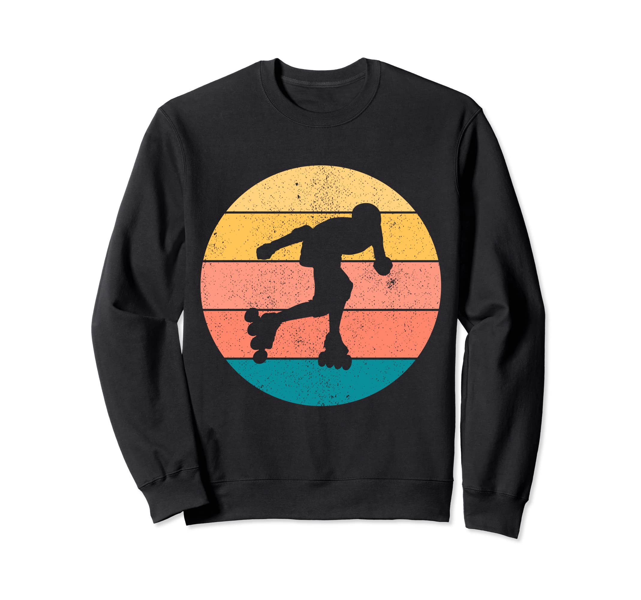Roller Skate Skating 70S 80S Sweatshirt - Novelty Apparel for Adults - T-Shirt, Sweatshirt, Hoodie