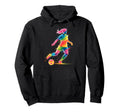 Colorful Funny Soccer Fan Dad Mom Game Hoodie - Unique Graphic for Adults - T-Shirt, Sweatshirt, Hoodie