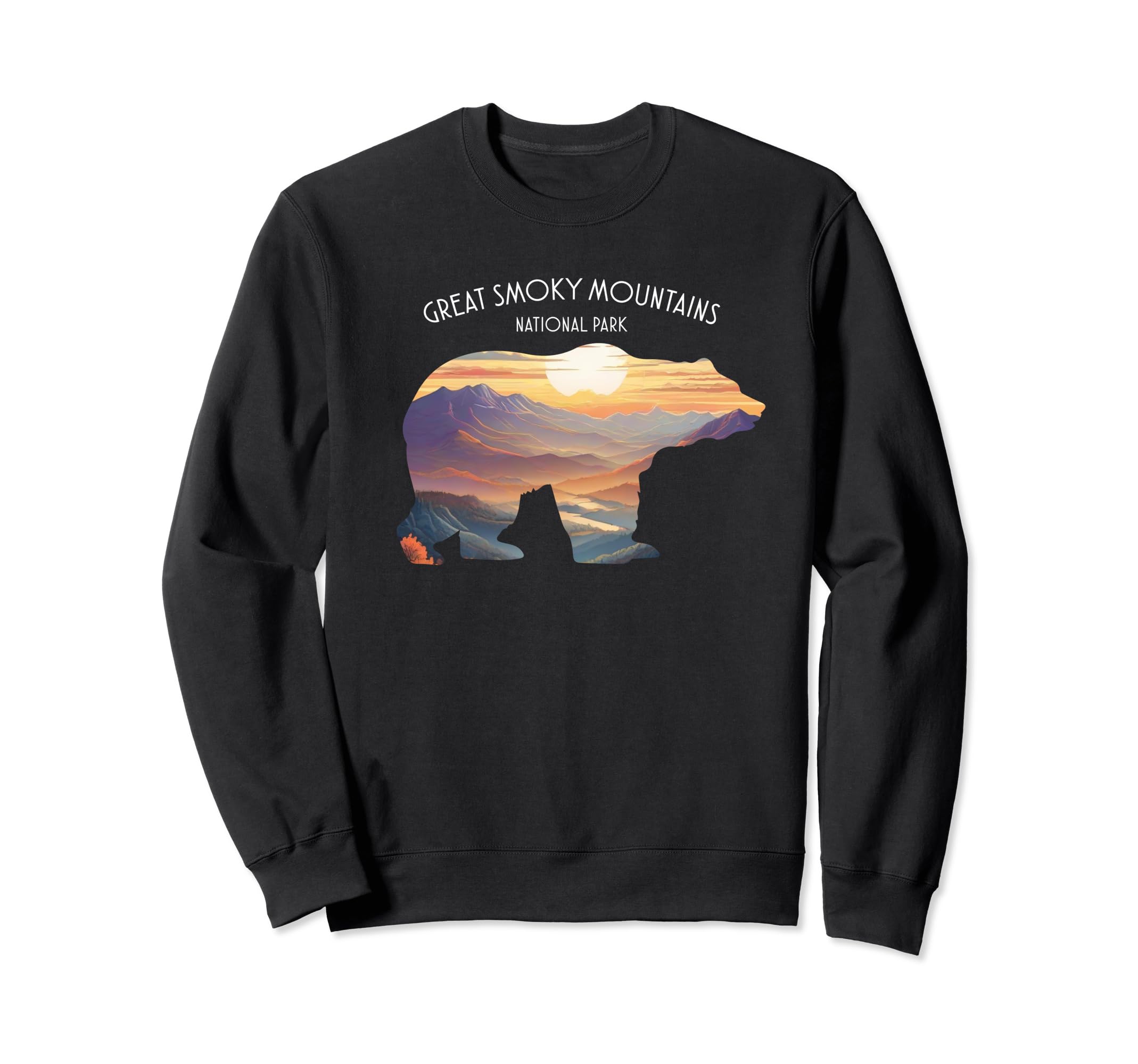Great Smoky Mountains National Sweatshirt - Custom Art Print for Adults - T-Shirt, Sweatshirt, Hoodie