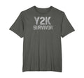 Y2K Survivor Funny Text Grunge T-Shirt - Graphic Print for Adults - T-Shirt, Sweatshirt, Hoodie