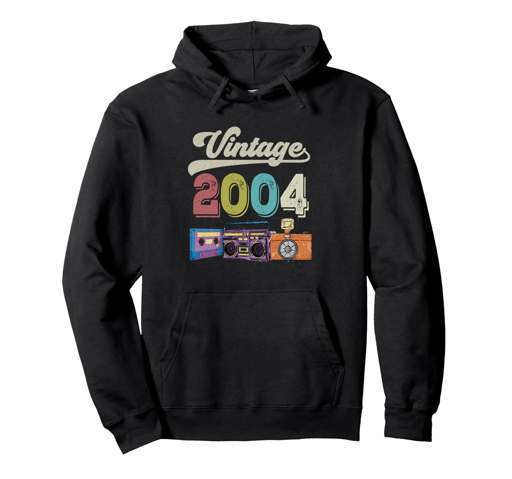 2004 Birthday Funny Old Cassette Tape Hoodie - Aesthetic Graphic Men Women - T-Shirt, Sweatshirt, Hoodie