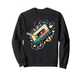 Polygon Art Cassette Player Music Sweatshirt - Fun Novelty Design Unisex - T-Shirt, Sweatshirt, Hoodie
