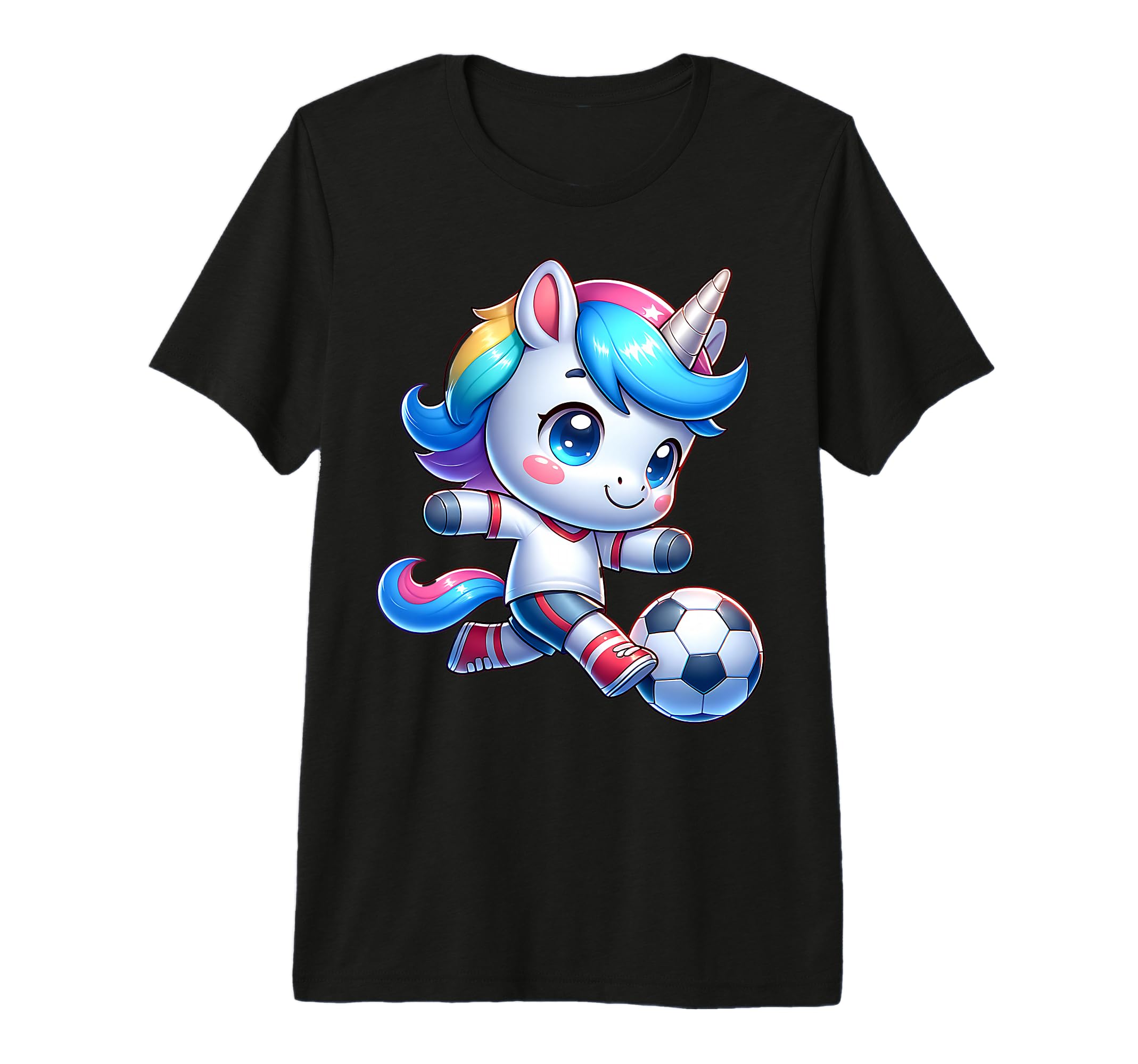 Footballer Unicorn Fans Soccer Team T-Shirt - Trendy Graphic for Adults - T-Shirt, Sweatshirt, Hoodie