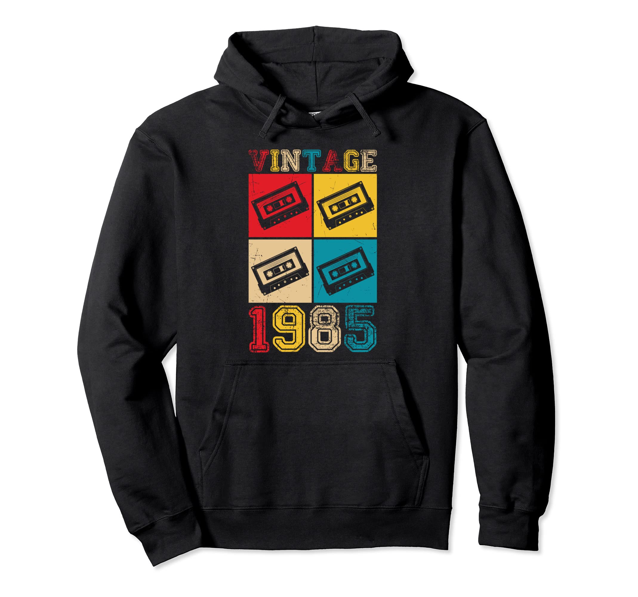 Born 1985 Cassette Tape 38 Years Old Hoodie - Fun Novelty Design Men Women - T-Shirt, Sweatshirt, Hoodie
