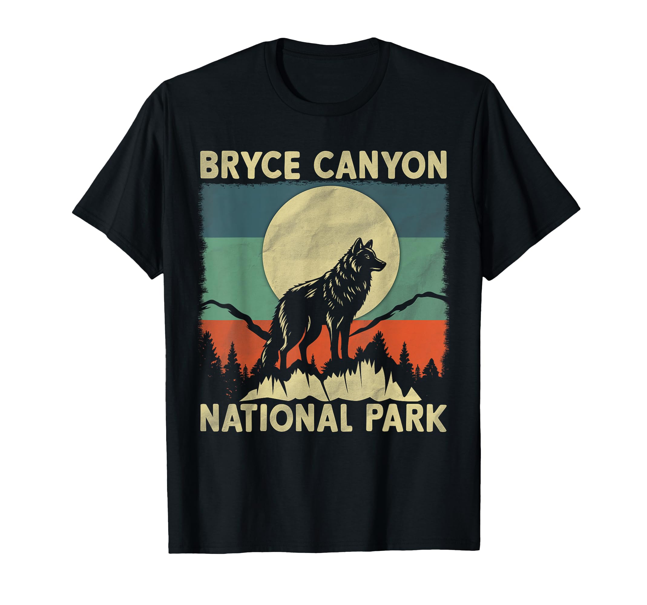 Wolf Bryce Canyon National Park T-Shirt - Unique Graphic Unisex - T-Shirt, Sweatshirt, Hoodie