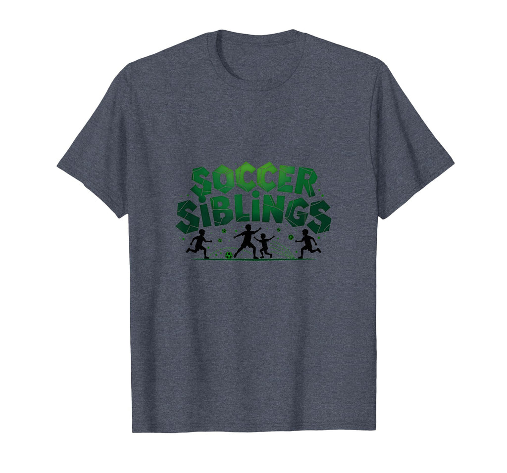Soccer Siblings Family Teamwork Soccer T-Shirt - Unique Graphic Unisex - T-Shirt, Sweatshirt, Hoodie