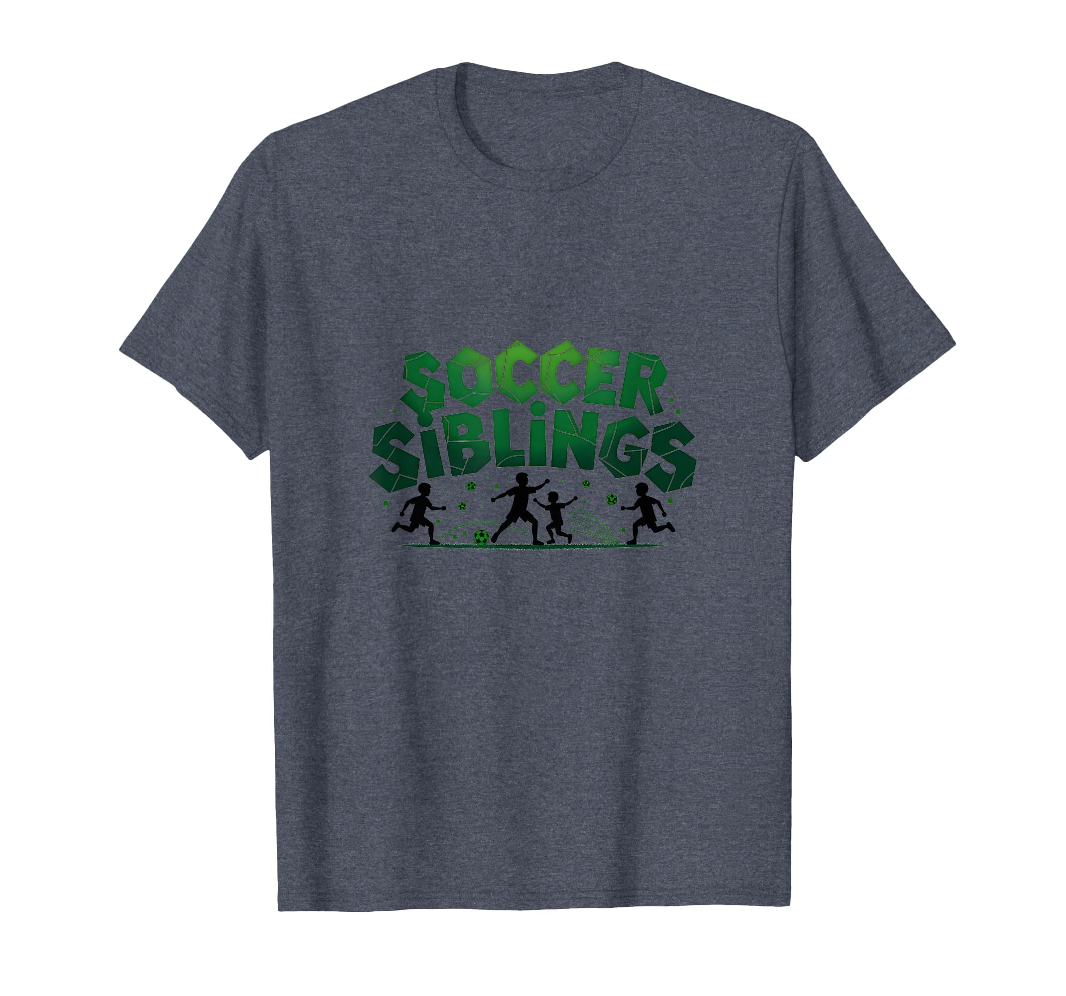 Soccer Siblings Family Teamwork Soccer T-Shirt - Unique Graphic Unisex - T-Shirt, Sweatshirt, Hoodie