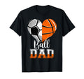 Ball Dad Heart Funny Soccer T-Shirt - Aesthetic Graphic Men Women - T-Shirt, Sweatshirt, Hoodie