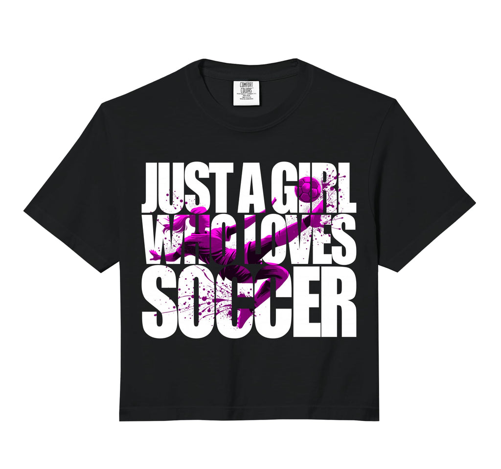 Just Who Loves Soccer Teen Soccer Sweatshirt - Minimalist Print Unisex - T-Shirt, Sweatshirt, Hoodie