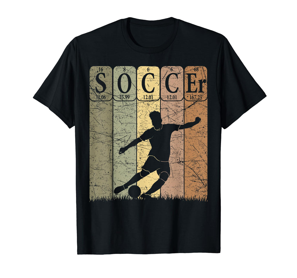 Soccer Periodic Table Elements T-Shirt - Fun Novelty Design for Adults - T-Shirt, Sweatshirt, Hoodie