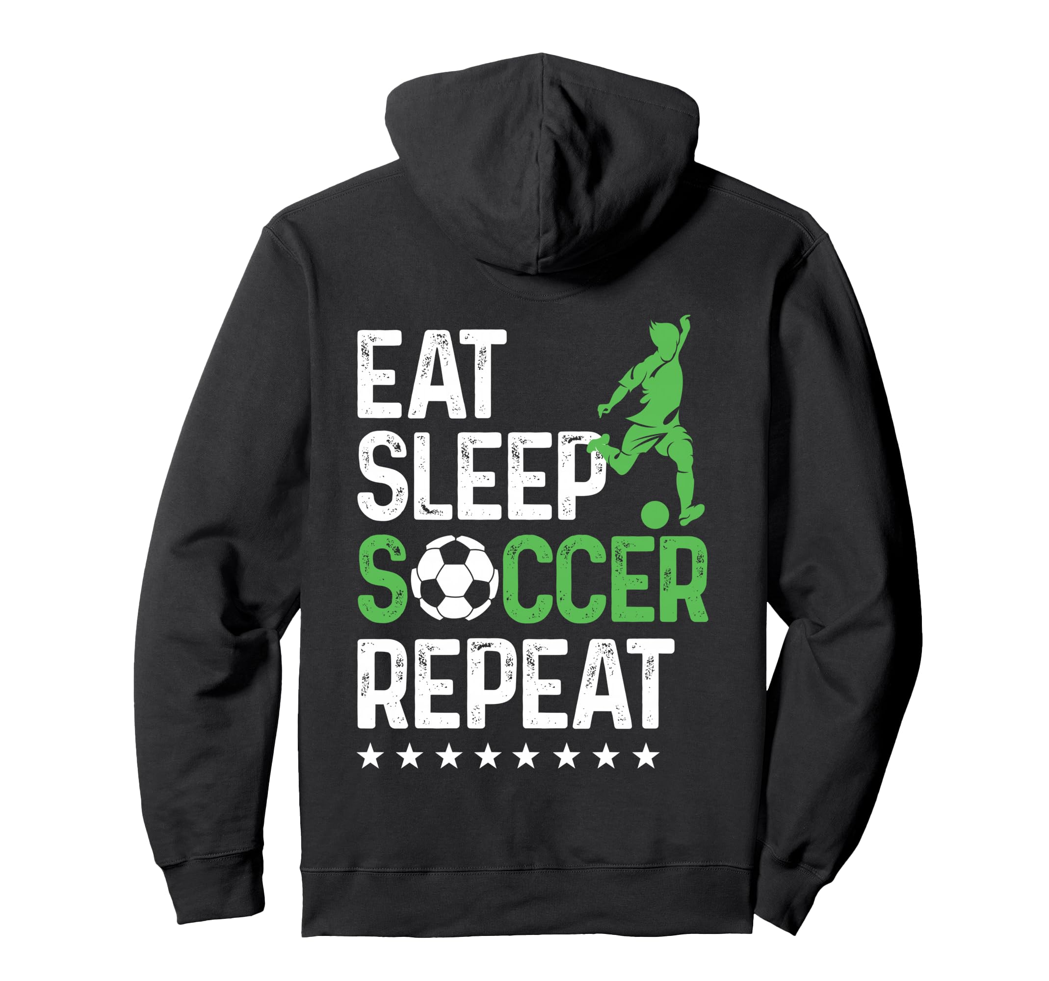 Eat Sleep Soccer Repeat Sport Player Hoodie - Minimalist Print Men Women - T-Shirt, Sweatshirt, Hoodie