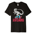 Skate Dinosaurs Roller Skating T-Shirt - Custom Art Print for Adults - T-Shirt, Sweatshirt, Hoodie