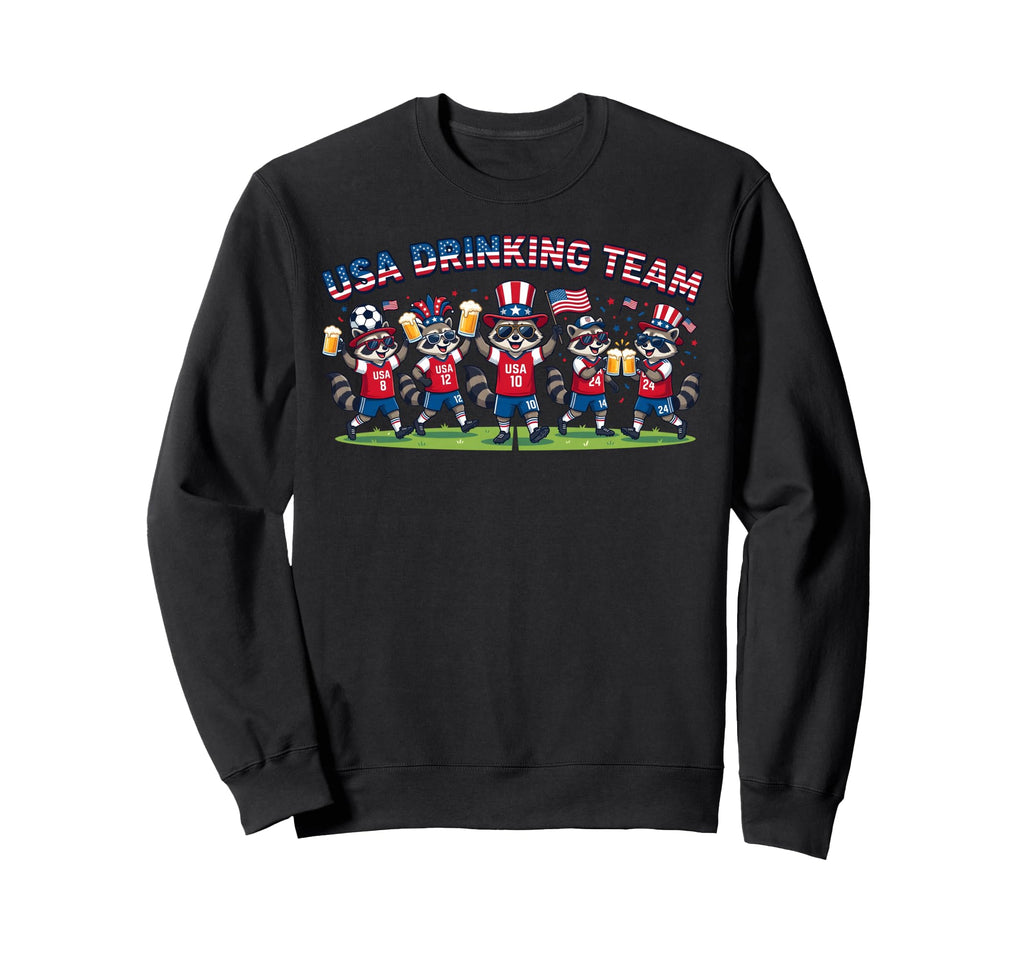Usa Raccoon Soccer Tournament Sweatshirt - Custom Art Print for Adults - T-Shirt, Sweatshirt, Hoodie