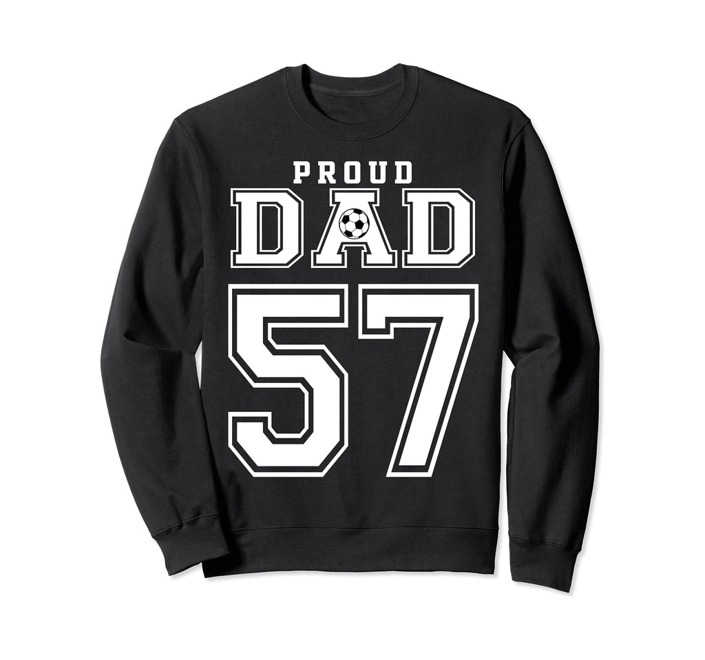 Number 57 Custom Proud Soccer Futbol Sweatshirt - Unique Graphic Unisex - T-Shirt, Sweatshirt, Hoodie