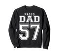 Number 57 Custom Proud Soccer Futbol Sweatshirt - Unique Graphic Unisex - T-Shirt, Sweatshirt, Hoodie