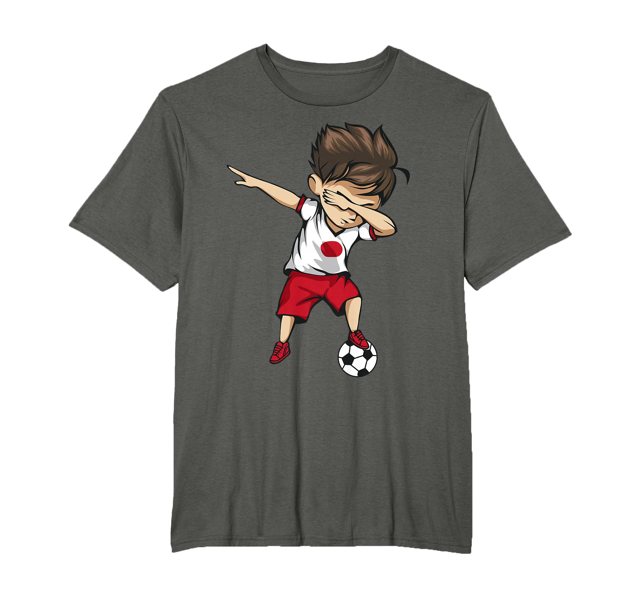 Dabbing Soccer Japan Japanese Football T-Shirt - Fun Novelty Design Unisex - T-Shirt, Sweatshirt, Hoodie