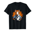 Bull Terrier Dog Soccer Bull T-Shirt - Fun Novelty Design for Adults - T-Shirt, Sweatshirt, Hoodie
