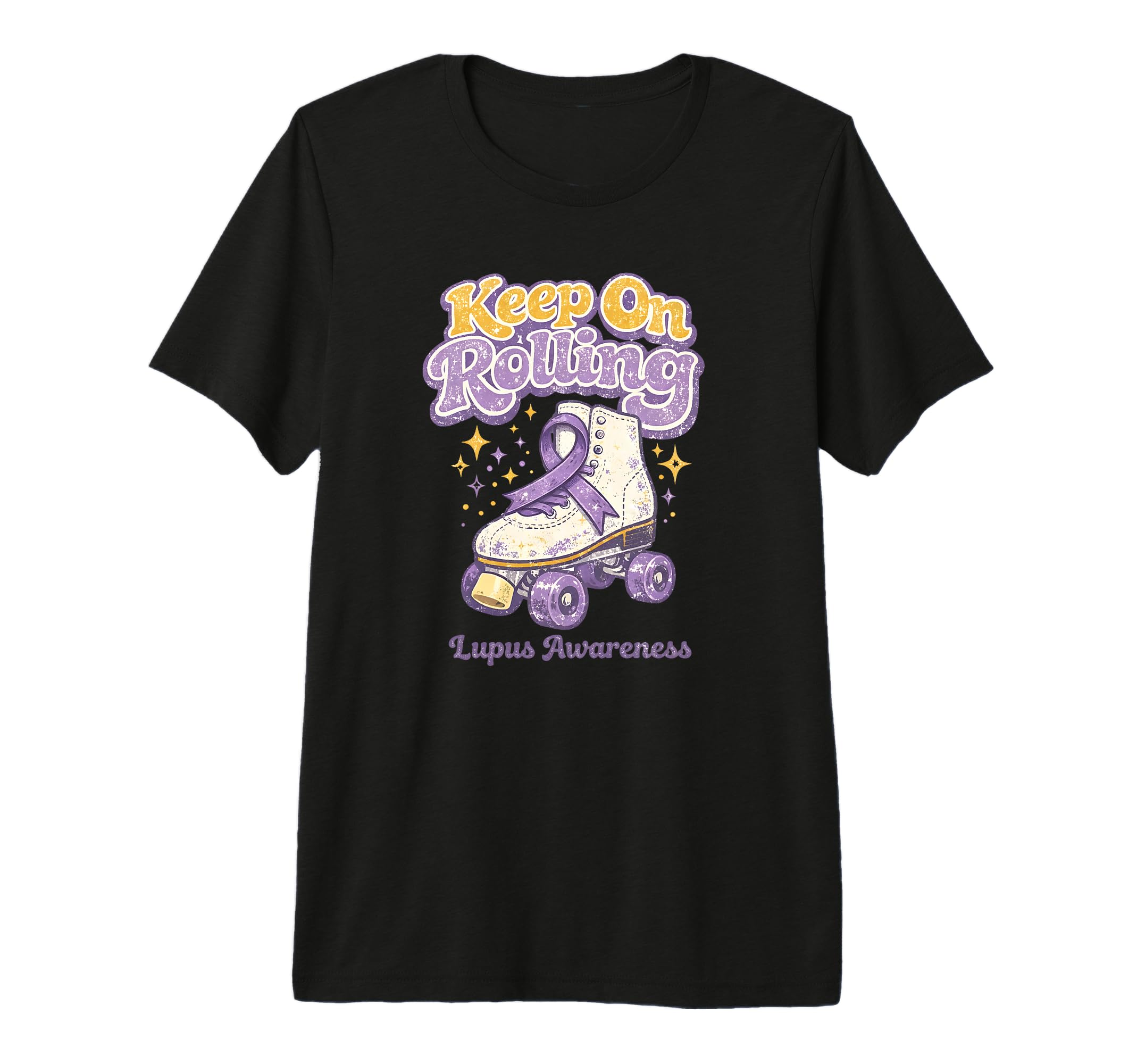 Lupus Awareness Keep Rolling Purple T-Shirt - Graphic Print for Adults - T-Shirt, Sweatshirt, Hoodie