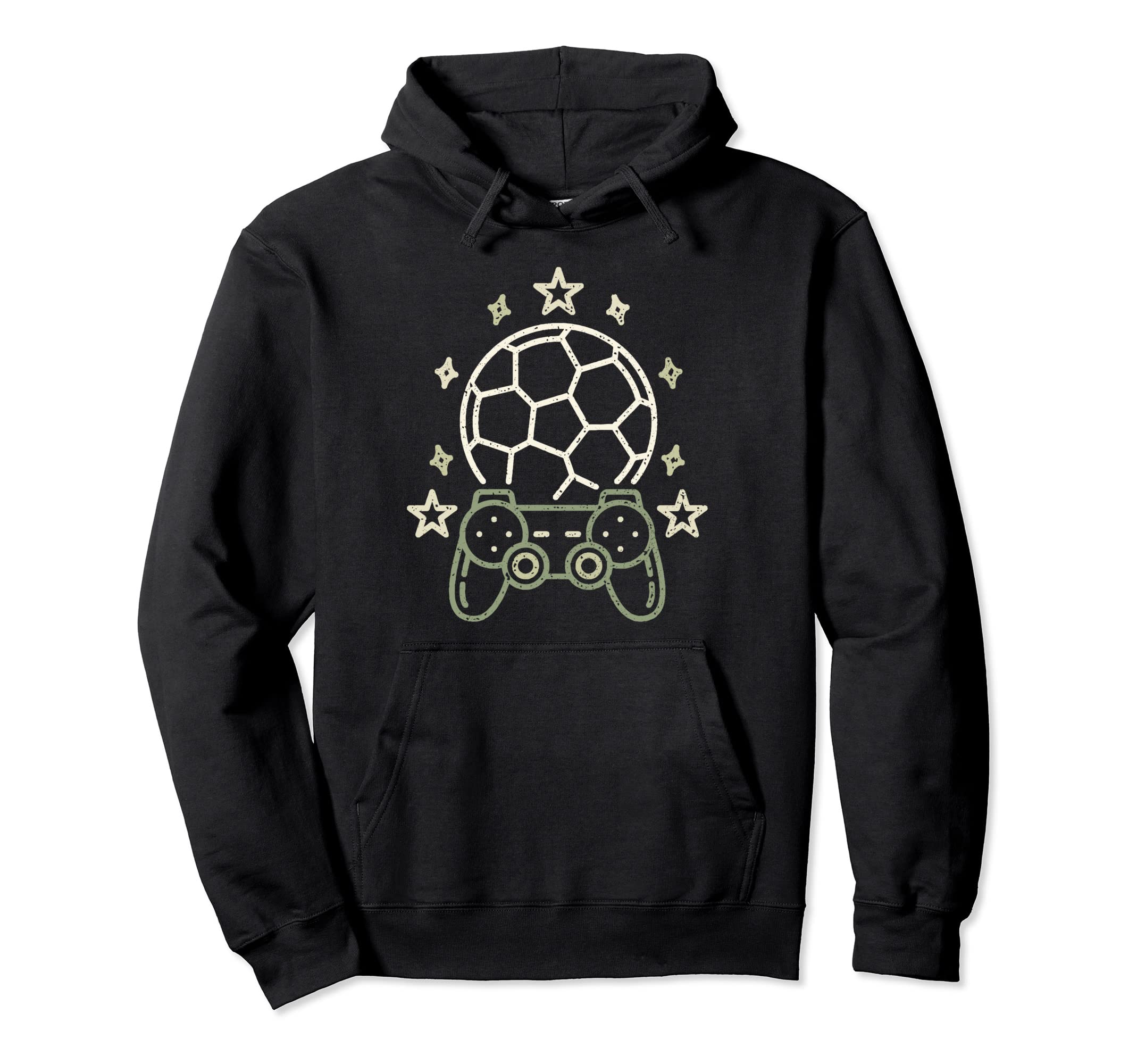 Soccer Player And Gamer Football Hoodie - Fun Novelty Design for Adults - T-Shirt, Sweatshirt, Hoodie