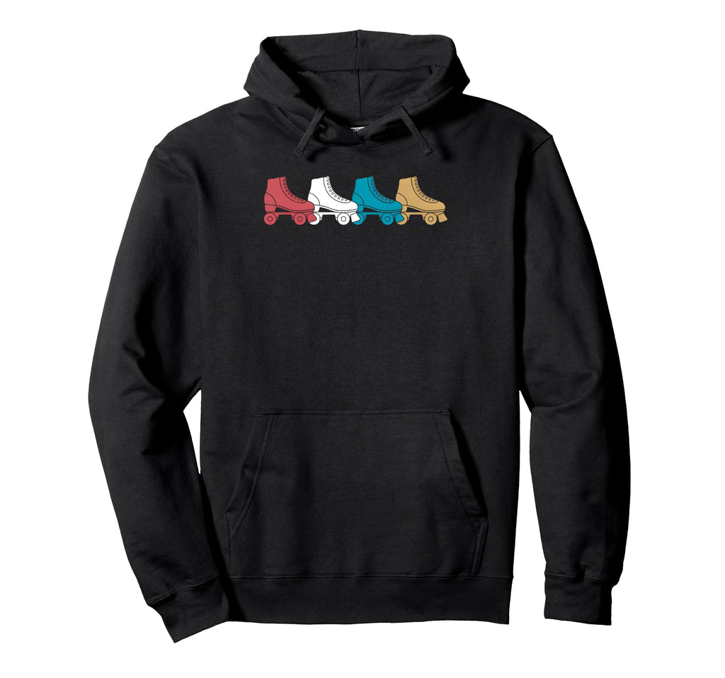 Colors Roller Skate Lineup Rokller Hoodie - Unique Graphic Men Women - T-Shirt, Sweatshirt, Hoodie