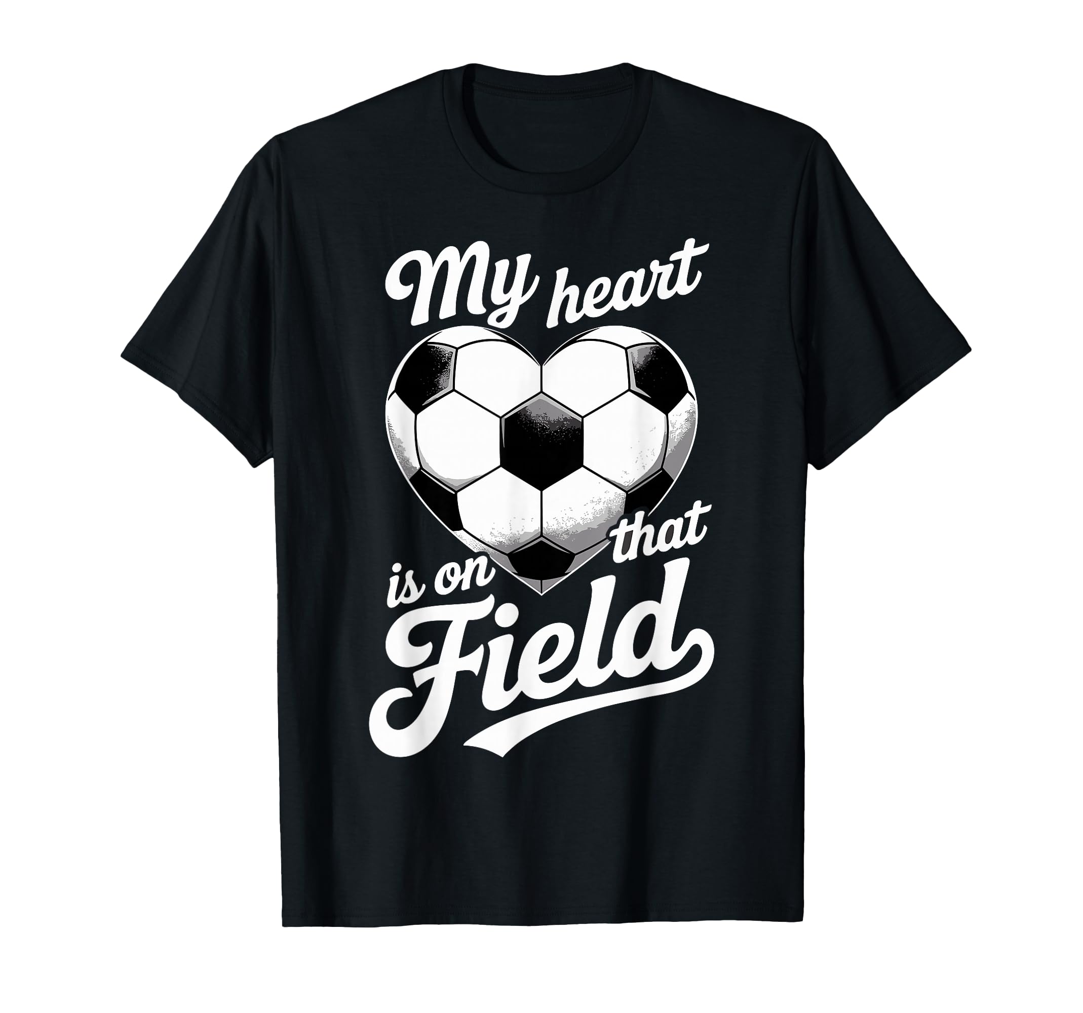 My Heart Is That Field Soccer Player T-Shirt - Custom Art Print for Adults - T-Shirt, Sweatshirt, Hoodie