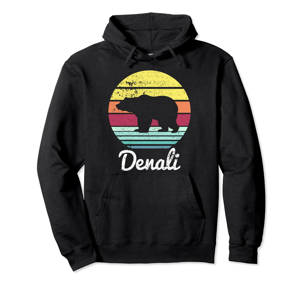 Mount Denali National Park Alaska Bear Hoodie - Custom Art Print Men Women - T-Shirt, Sweatshirt, Hoodie