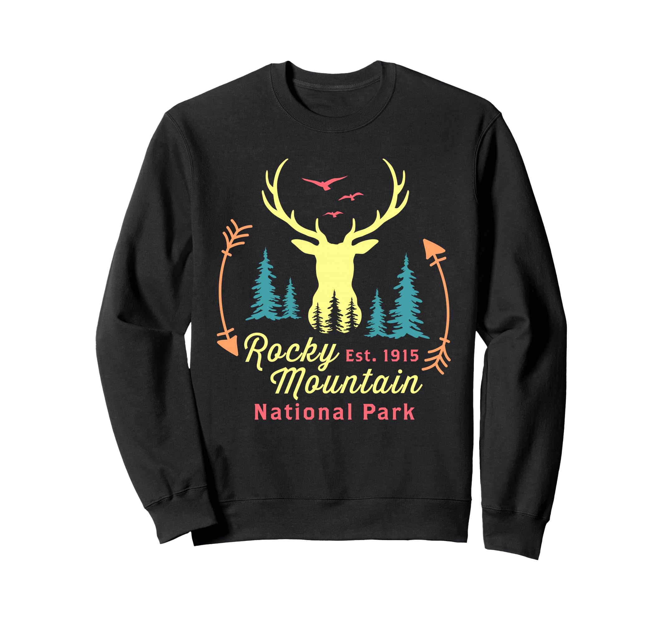 Rocky Mountain National Park Colorado Sweatshirt - Custom Art Print Unisex - T-Shirt, Sweatshirt, Hoodie