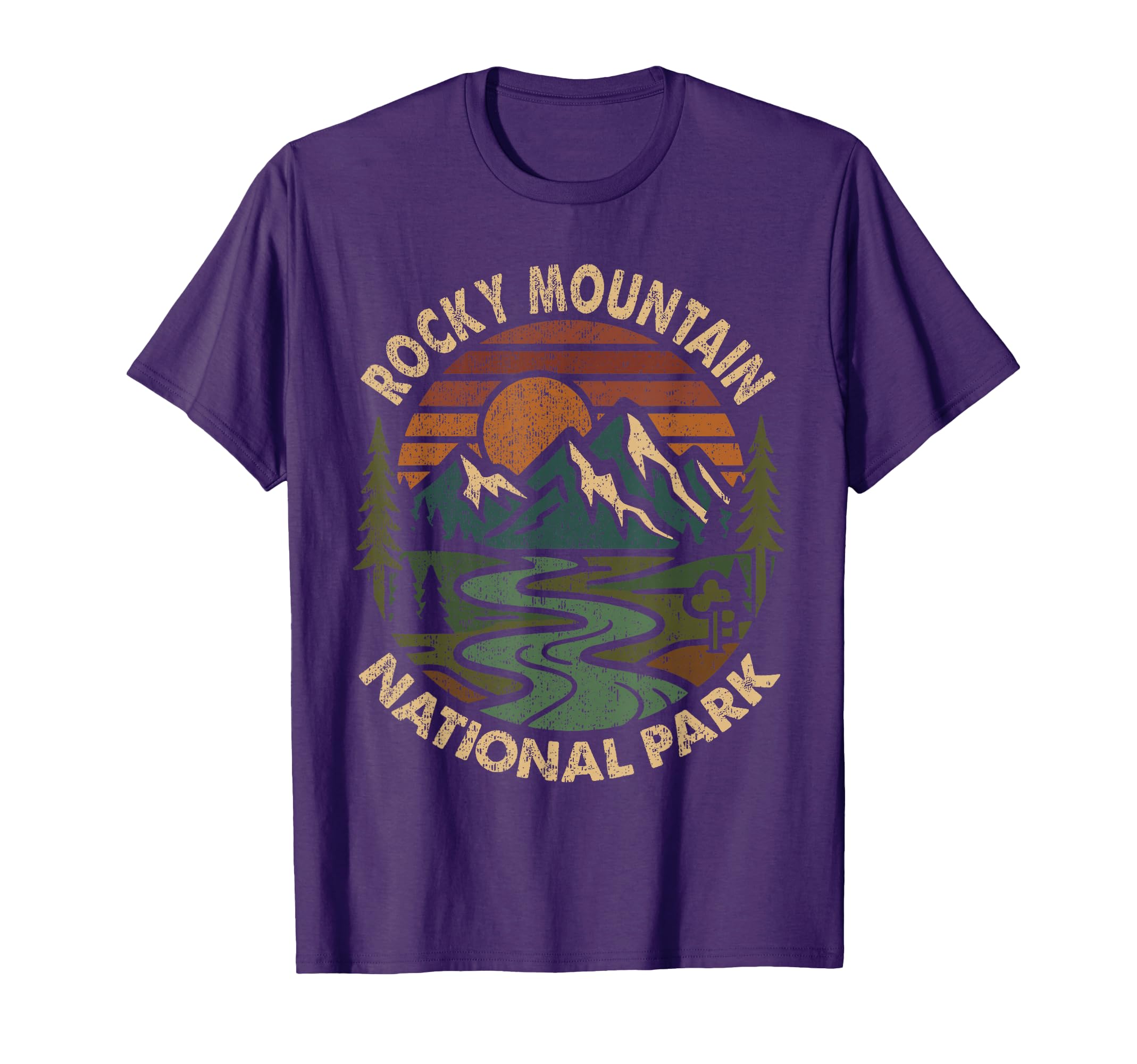 Rocky Mountain National Park Sunset T-Shirt - Graphic Print Men Women - T-Shirt, Sweatshirt, Hoodie