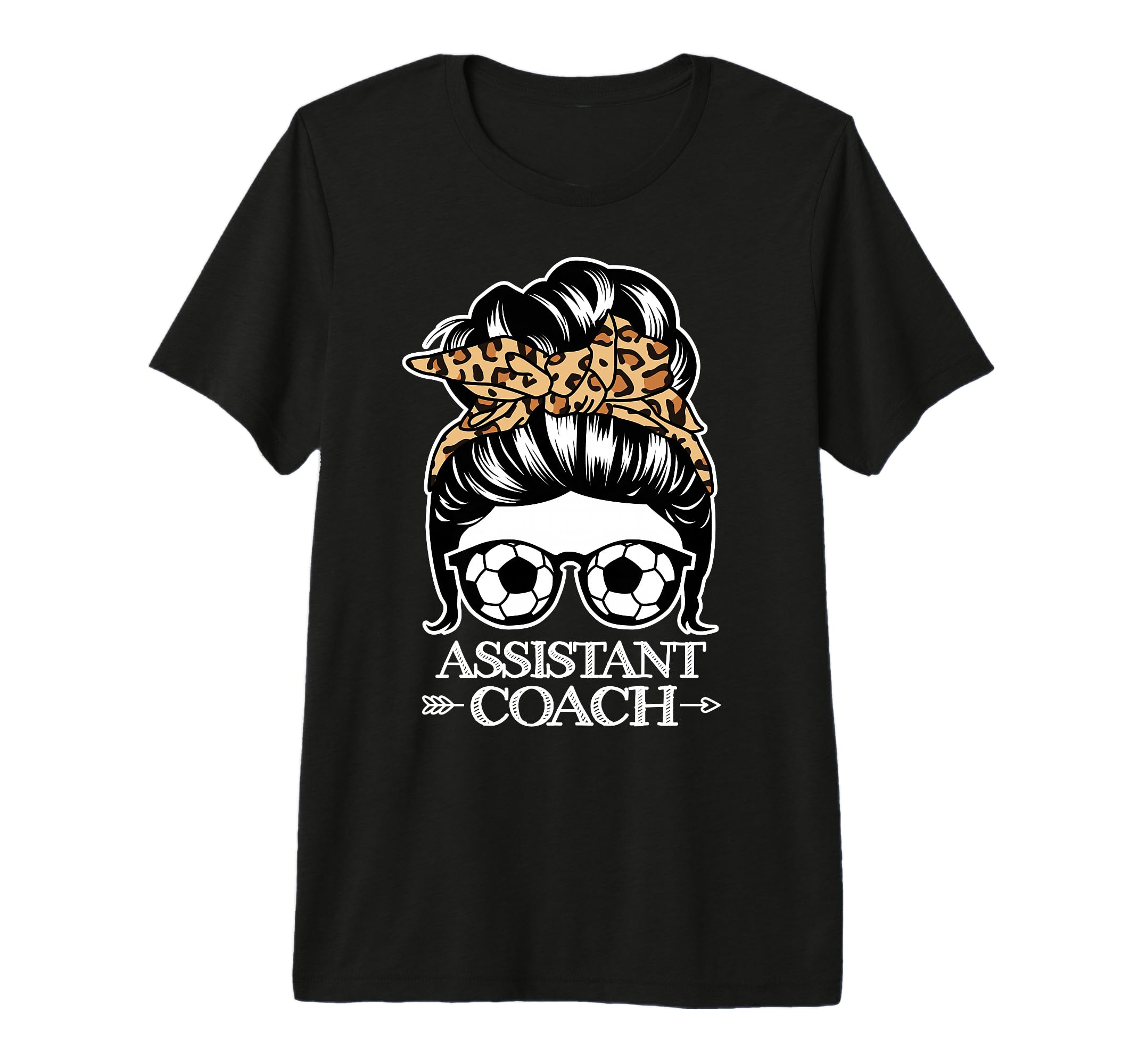 Soccer Assistant Coach Messy Bun T-Shirt - Aesthetic Graphic for Adults - T-Shirt, Sweatshirt, Hoodie