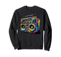 Boombox Old School 80S Music Hip Sweatshirt - Minimalist Print for Adults - T-Shirt, Sweatshirt, Hoodie