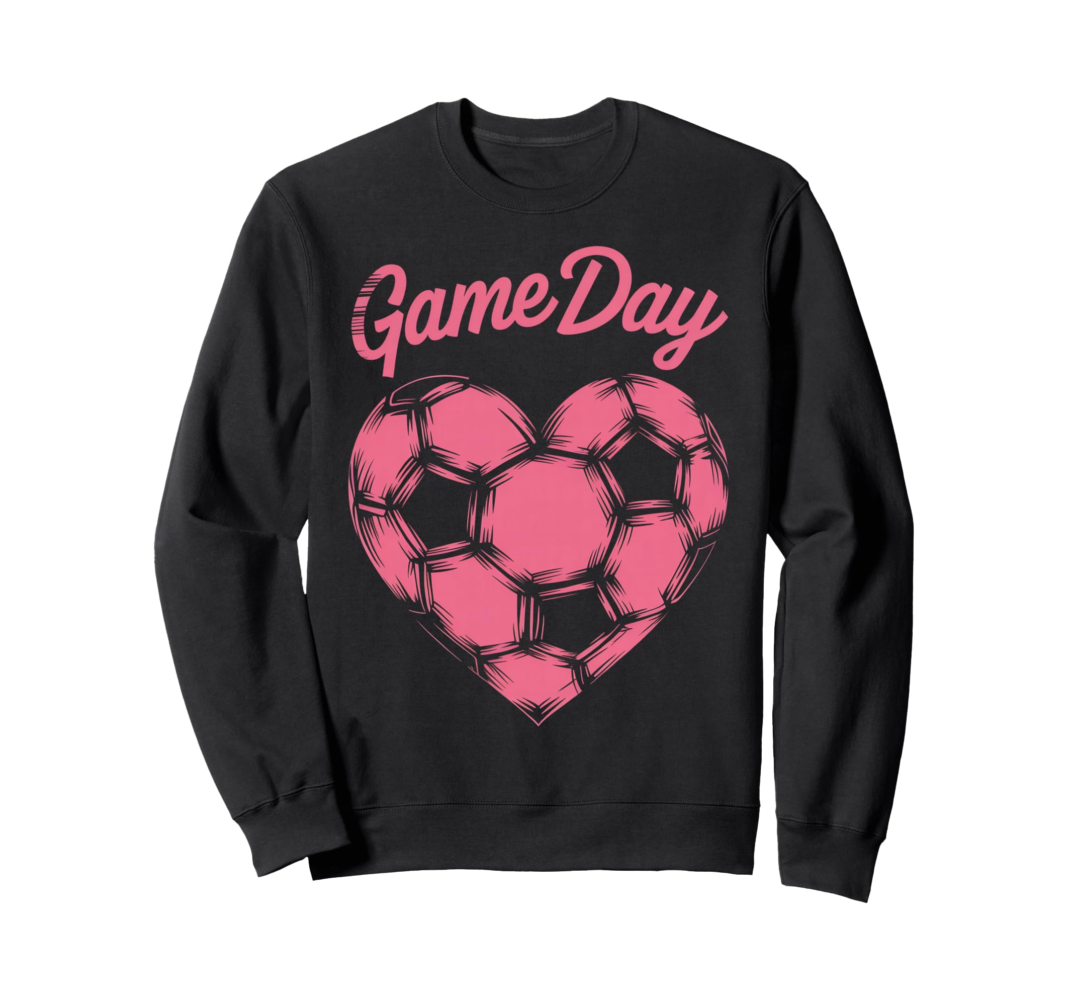 Womens Soccer Game Day Ladies Heart Sweatshirt - Novelty Apparel Unisex - T-Shirt, Sweatshirt, Hoodie