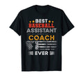 Best Baseball Assistant Coach Ever T-Shirt - Minimalist Print Men Women - T-Shirt, Sweatshirt, Hoodie