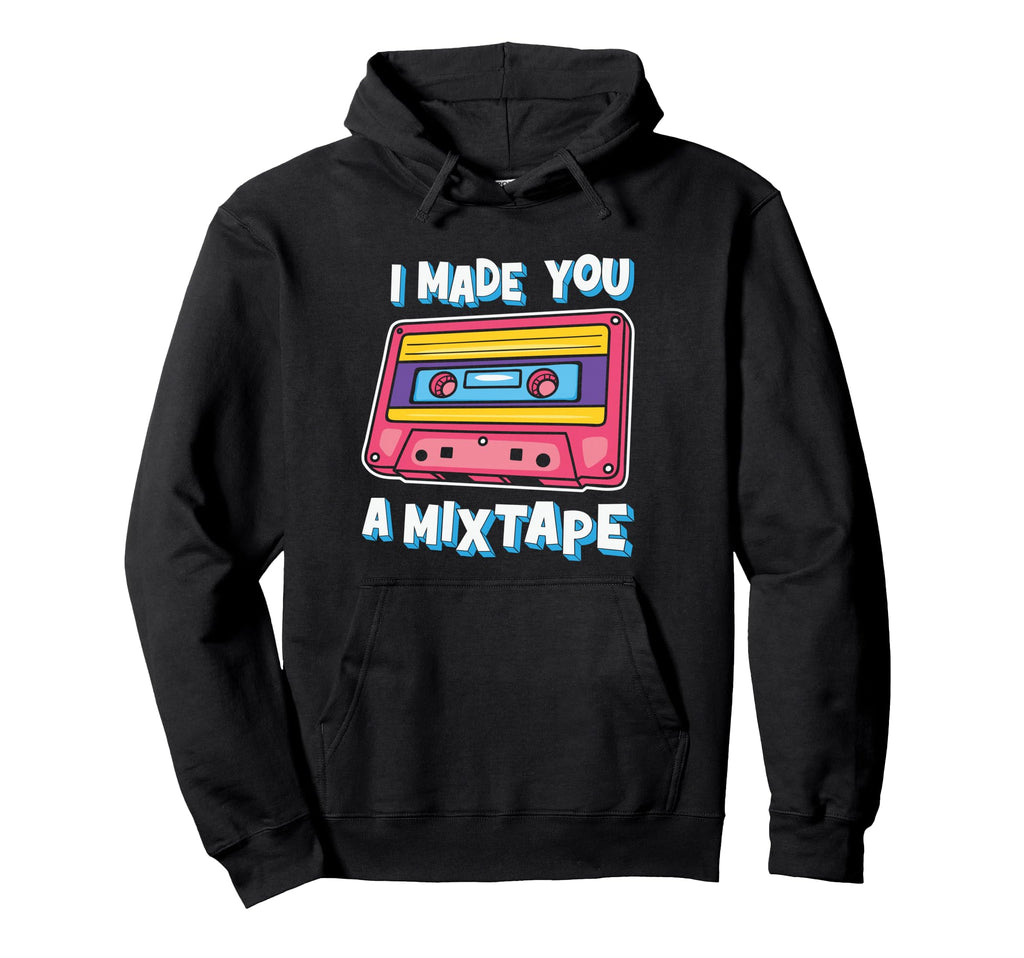 80S Cassette Mixtape Music Lovers Hoodie - Unique Graphic Unisex - T-Shirt, Sweatshirt, Hoodie
