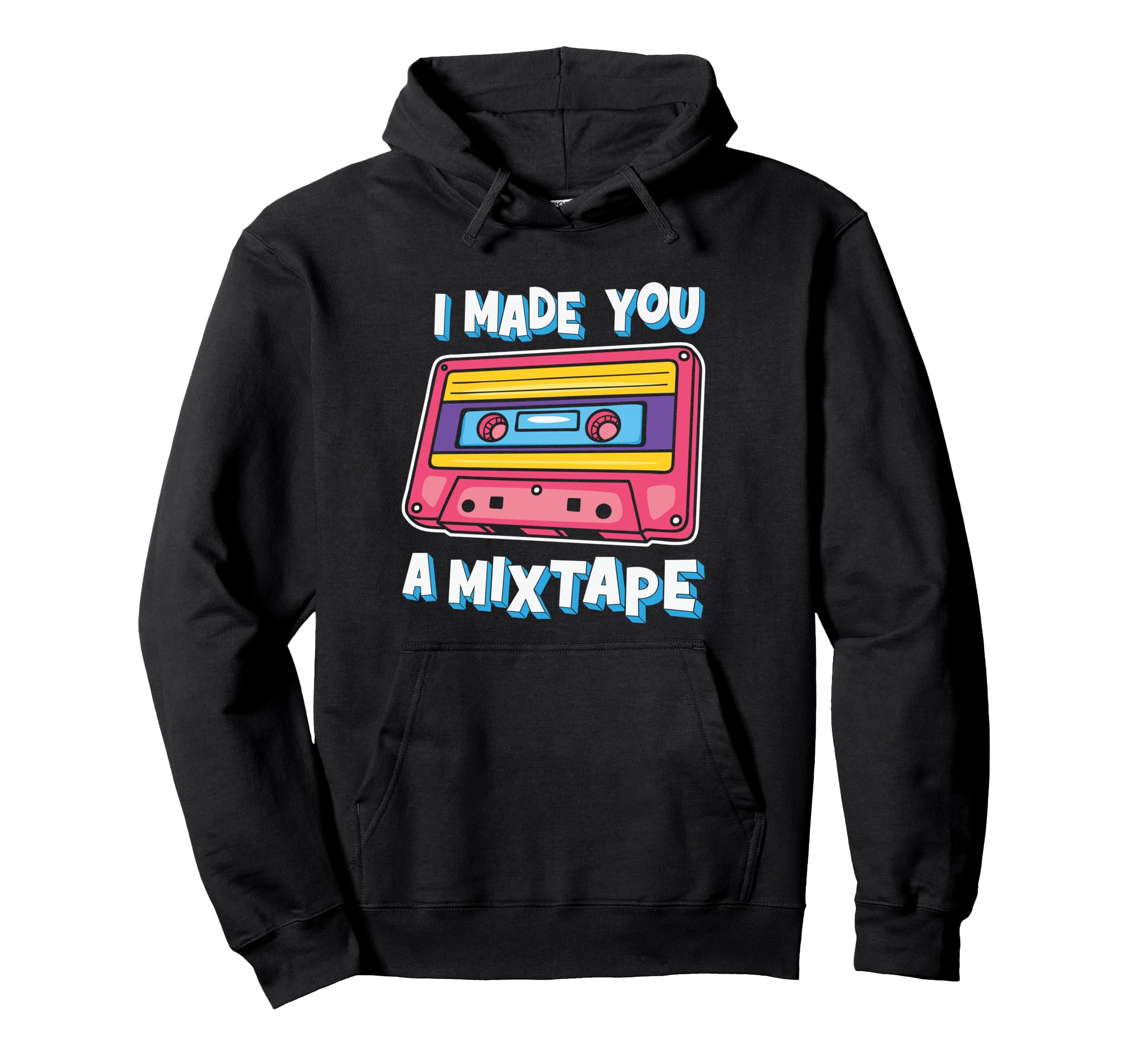 80S Cassette Mixtape Music Lovers Hoodie - Unique Graphic Unisex - T-Shirt, Sweatshirt, Hoodie