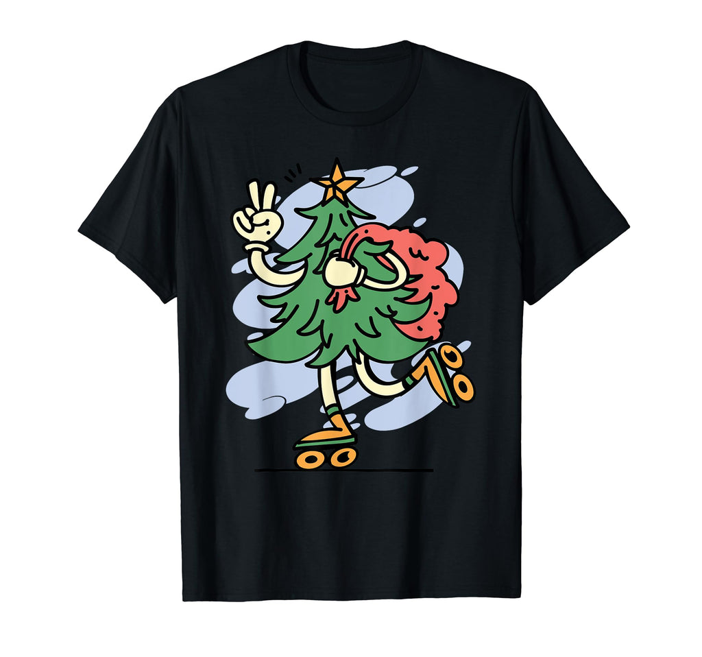 Festive Rolling Tree T-Shirt - Fun Novelty Design Unisex - T-Shirt, Sweatshirt, Hoodie
