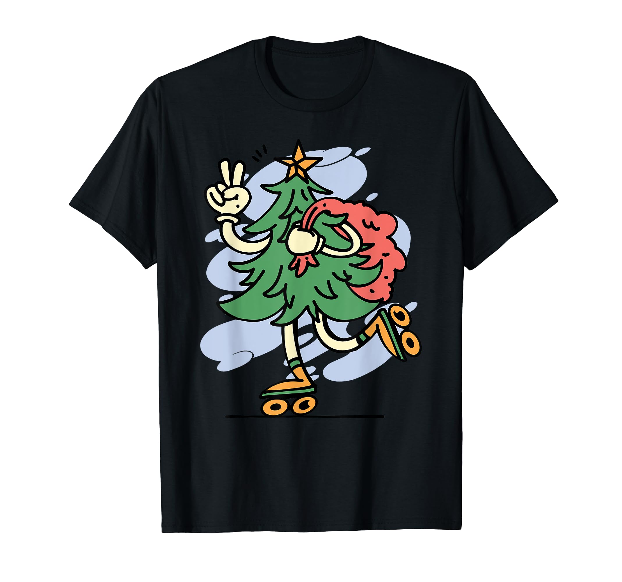 Festive Rolling Tree T-Shirt - Fun Novelty Design Unisex - T-Shirt, Sweatshirt, Hoodie