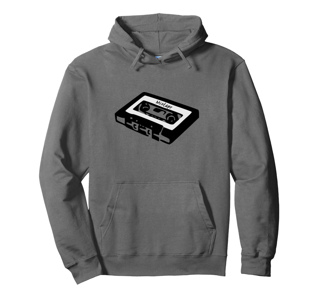 Old School Mixtape Art Funky Cassette Hoodie - Custom Art Print for Adults - T-Shirt, Sweatshirt, Hoodie