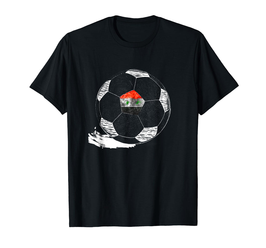 Soccer Syria Flag Syrian Pride T-Shirt - Novelty Apparel Unisex - T-Shirt, Sweatshirt, Hoodie