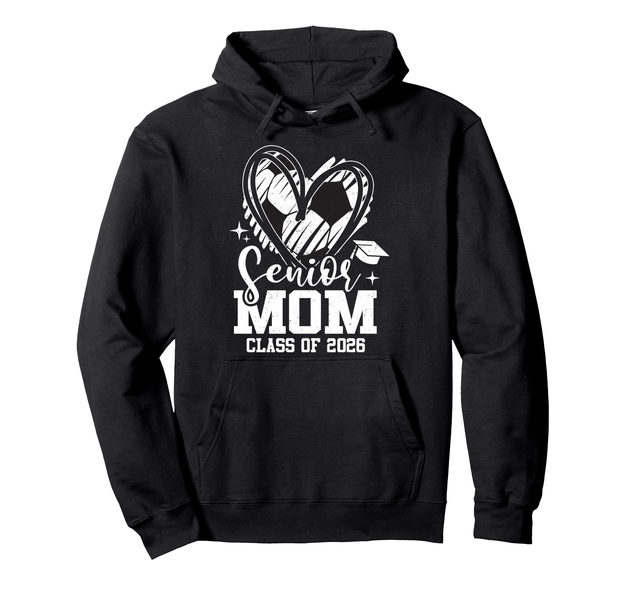 Senior Mom Class 2026 Soccer Hoodie - Fun Novelty Design Men Women - T-Shirt, Sweatshirt, Hoodie